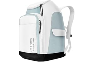 OutdoorMaster 50L Ski Boot Bag-Ski and Snowboard Boots Travel Backpack with Helmet Compartment | Waterproof Exterior & Bottom