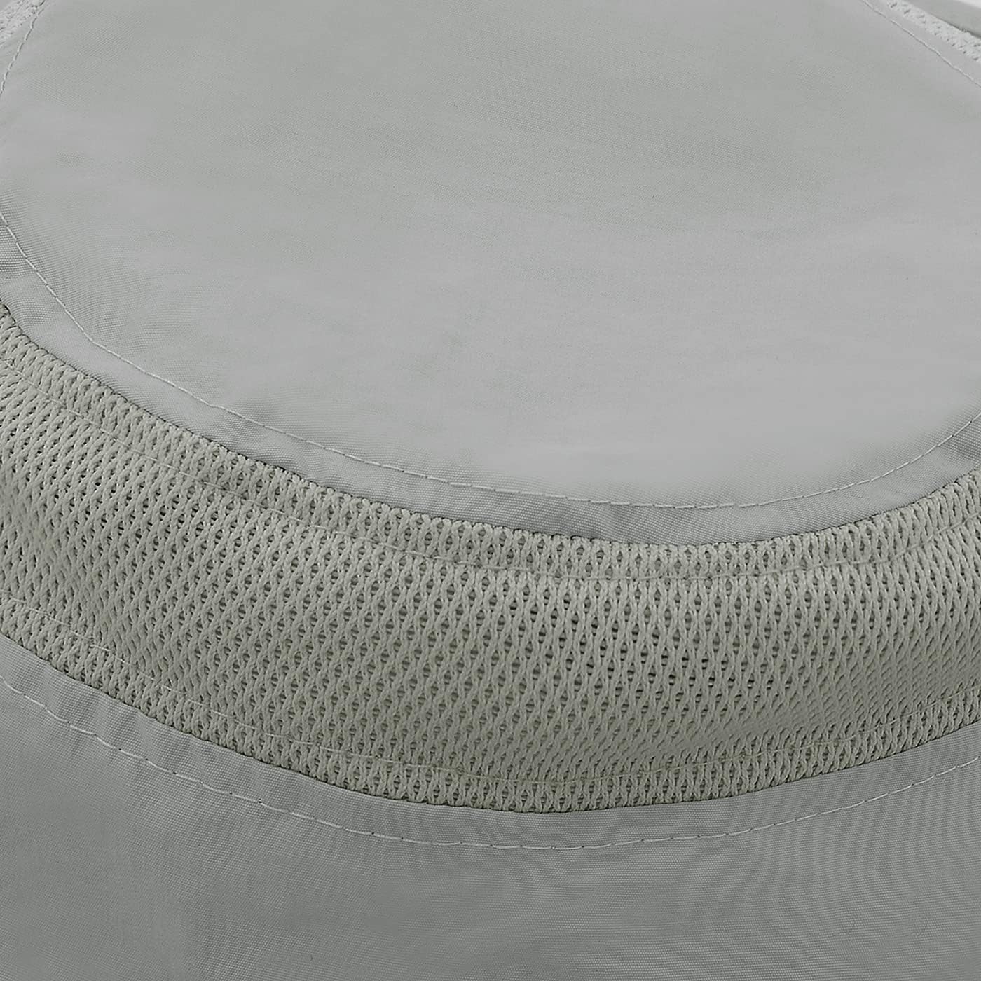 Fishing Hats for Men Women Wide Brim Mens Summer Sun Hats Bucket Boonie Cap Outdoor Stone Grey: Clothing