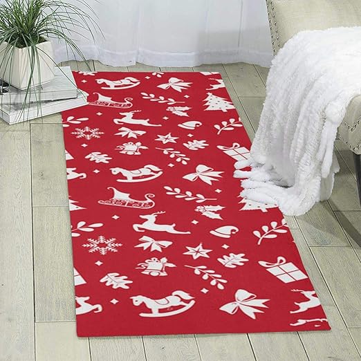 red kids rug