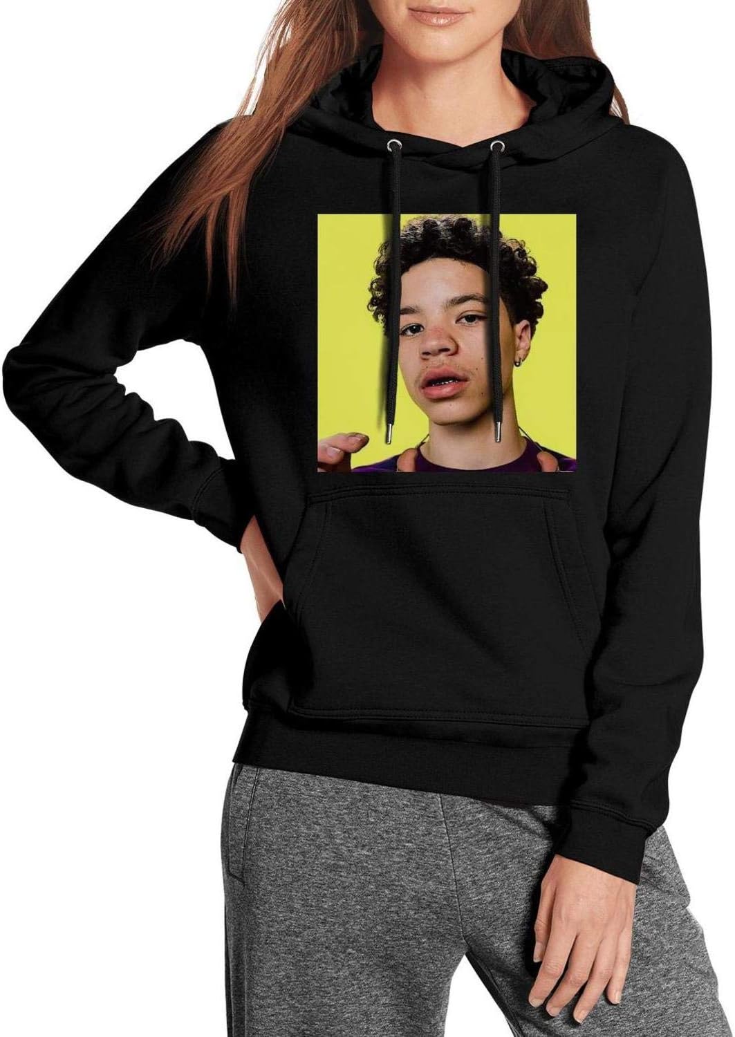 Women's Lil-Mosey-K-for-Christmas- Fleece Hooded Sweatshirt