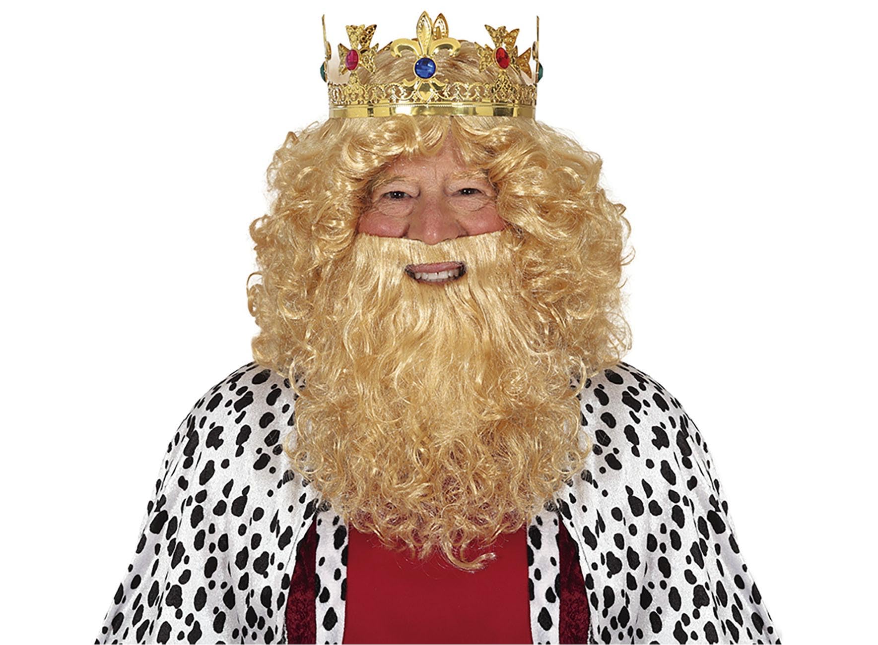 Guirca - Wizard King Blonde Wig and Beard in Box, One Size (4864.0)