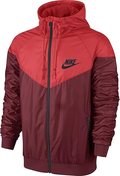 nike windrunner red and black