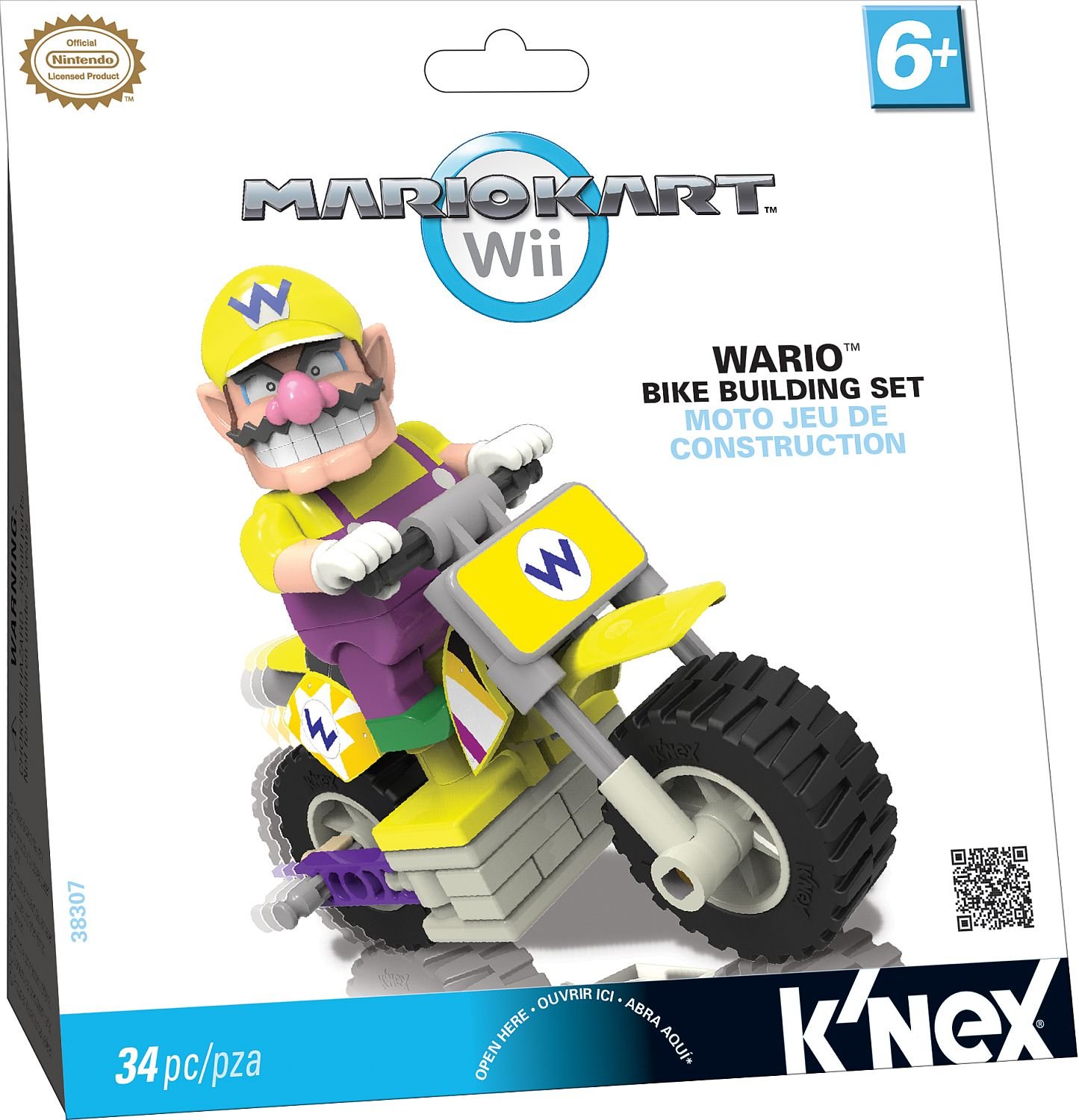 K'NEX Nintendo Mario Kart Wii Wario Bike Building Set
