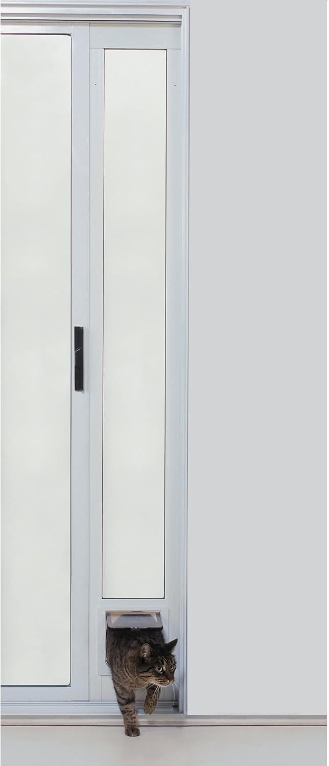 Fast Fit Pet Patio Door 80" Super Large (White) : Dog Door For Sliding Door : Pet Supplies