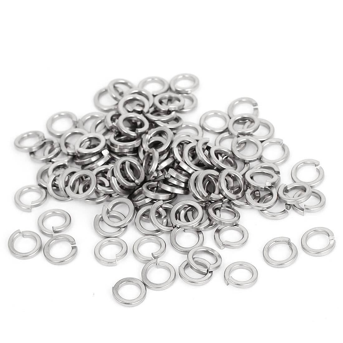 Sourcingmap M6 304 Stainless Steel Split Lock Spring Washers Screw Gasket 100pcs