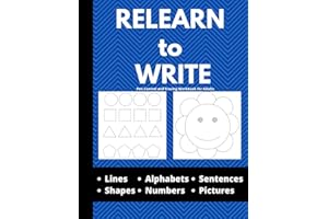 Relearn to Write : How to Write Book for Stroke Patients - Pen Control and Tracing Workbook for Adults - Lines, Shapes, Alpha