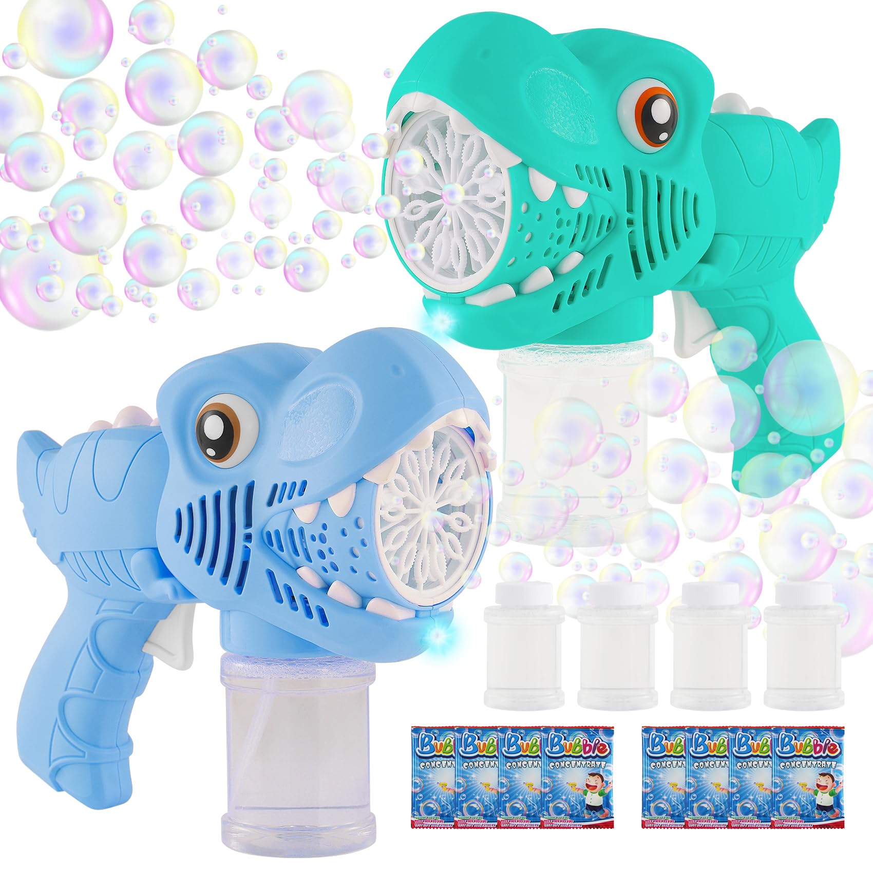 Photo 1 of Onory 2 Pack Bubble Gun Machine for Kids, Bubble Gun with Bubble Solutions for Boys Girls, Bubble Blaster for Summer Toy, Party Favors, Outdoor & Indoor Activity, Birthday Gift, Bubble Blower
