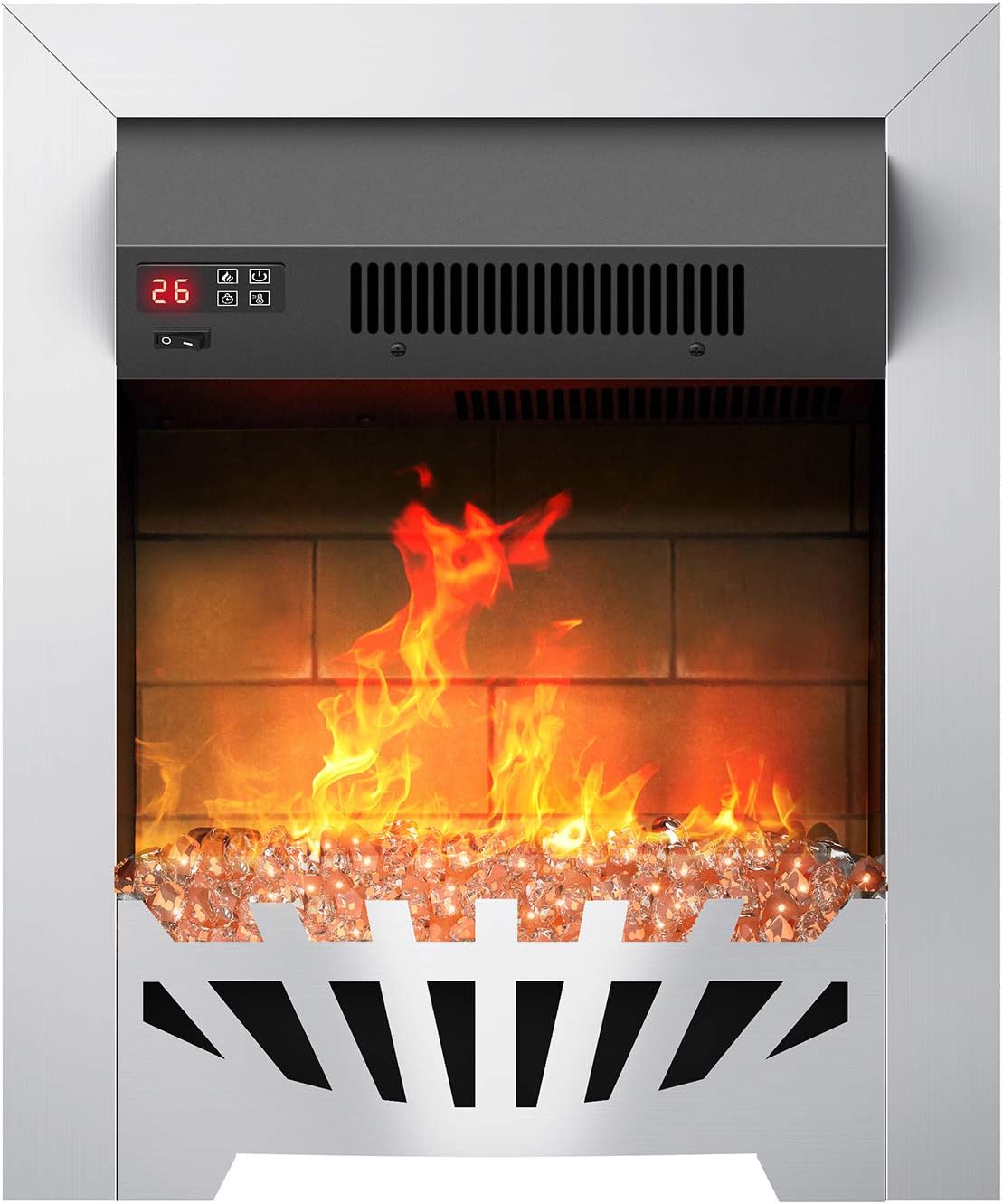 Famgizmo Led Light Complete Electric Fireplace Heating 1800w