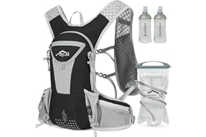 IX INOXTO Hydration Pack Backpack, Lightweight Water Backpack with 2L Leakproof Hydration Bladder Daypack for Men Women,Running Hydration Vest for Outdoor Trail