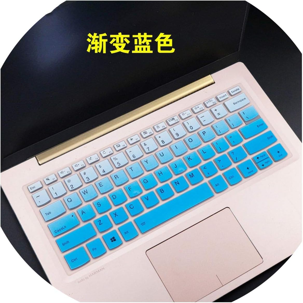 for Lenovo Ideapad S340 S340 14 Api S340 14iwl S340 14api 14 Inch / C340 15iwl 15 15.6 Inch Laptop Keyboard Cover Skin Protector,Fadeblue