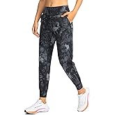 Soothfeel Women's Joggers with Zipper Pockets Petite/Regular/Tall High Waisted Athletic Workout Yoga Pants Joggers for Women