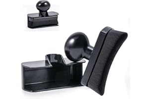 BABYSHEEP Car Tire Shine Applicator,Vegan Tire Shine Applicator with Curved Brush Head - Large Automotive Tire Dressing Applicator Brush with Storage Stand for Tire Detailing, 3.6 Inch Length (Black)