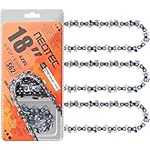 NEO-TEC 18 Inch Chainsaw Chain 3 Pack - S62-0.050" Gauge, 3/8"LP Pitch, 62 Drive Links Fit for Poulan, Kobalt, Echo, Ego, Greenworks Chainsaw and More