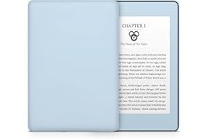 Tacky Design Solid Skin for Kindle Paperwhite Skin Wrap, Minimalistic Skin for Kindle Stickers, Premium Vinyl 3M Full Wrap for Kindle Paperwhite Covers (Pale Blue, Kindle Paperwhite (10th Gen, 2018))