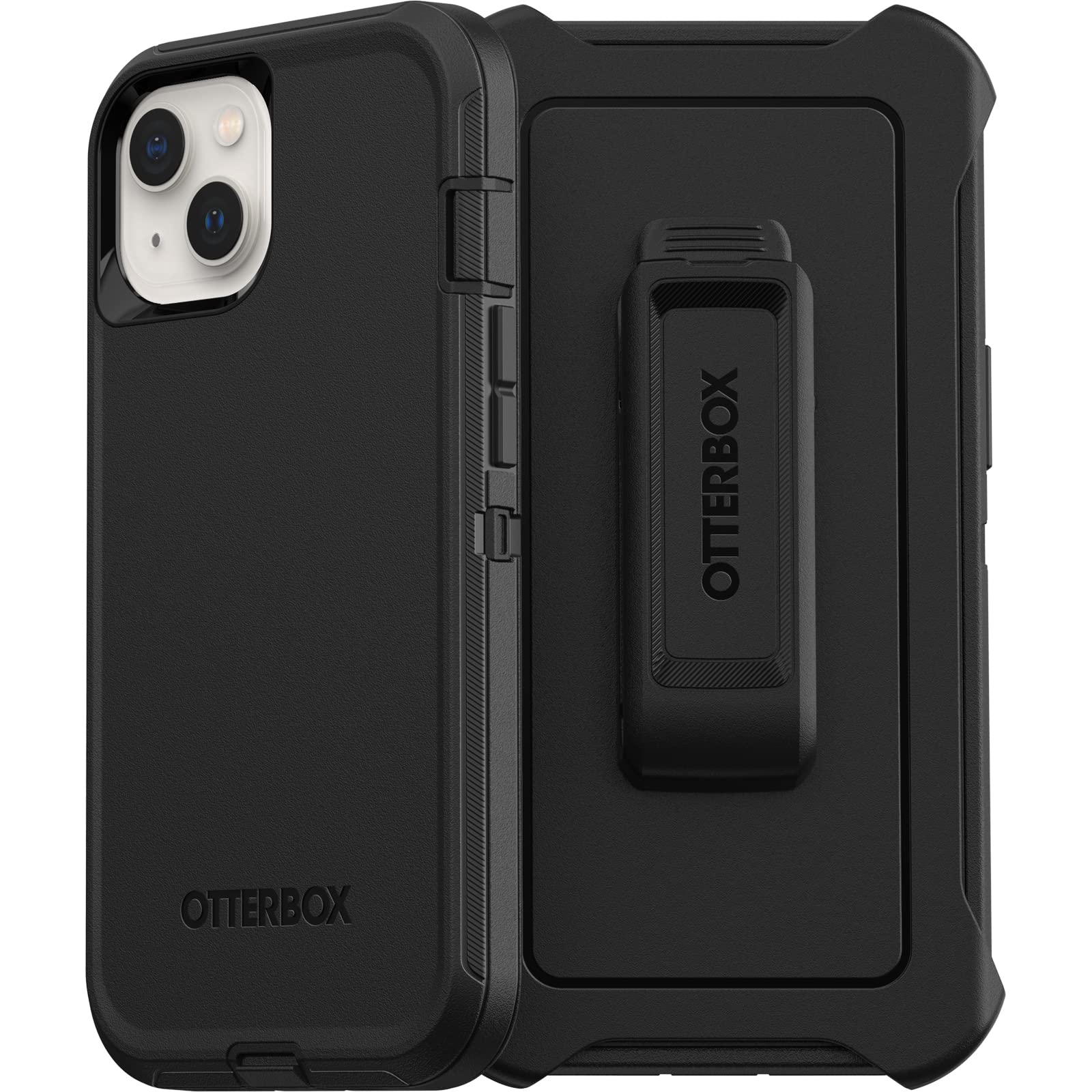 OtterBox Defender Case for iPhone 13, Shockproof, Drop Proof, Ultra-Rugged, Protective Case, 4x Tested to Military Standard, Black, No Retail Packaging