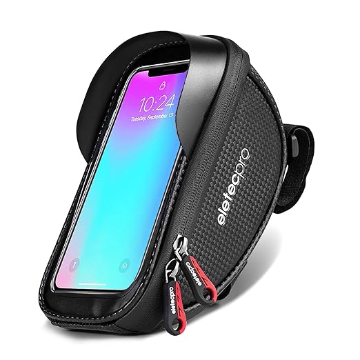 Fahrrad Rahmentaschen, EletecPro Fahrradtaschen Handyhalter Lenkertasche Fahrrad Wasserdichte Handyhalterung für iPhone 7 Plu