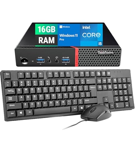 ミニPC Lenovo ThinkCentre M710q Amazon.com: Lenovo ThinkCentre M710q Tiny Desktop Computer