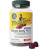 MegaFood Whole Body 55+ Mens Multivitamins - Gummy Multivitamin for Men - Magnesium Citrate, Vitamin D3 K2 & Zinc - Muscle & Bone Health - Brain, Heart & Immune Support - 90 Gummies, 30 Servings