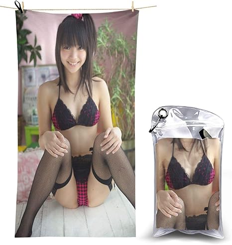 Amazon 速乾タオル西浜ふうか Fuuka Nishihama ビーチタオル 速乾 超吸収性 バスタオル 軽量 大きい 抗菌防臭 家庭用 海水浴 旅行用 ビーチマットクイックドライタオル 73 130cm バスタオル ホーム キッチン オンライン通販