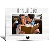 WTOGQ Mimi Grandma Gifts From Grandson Picture Frame, Mother's Day Gifts for Grandma, Mimi's Little Boy Photo Frame 4X6, Grandmother Wooden Photo Picture Frames for Desk Tabletop Decor