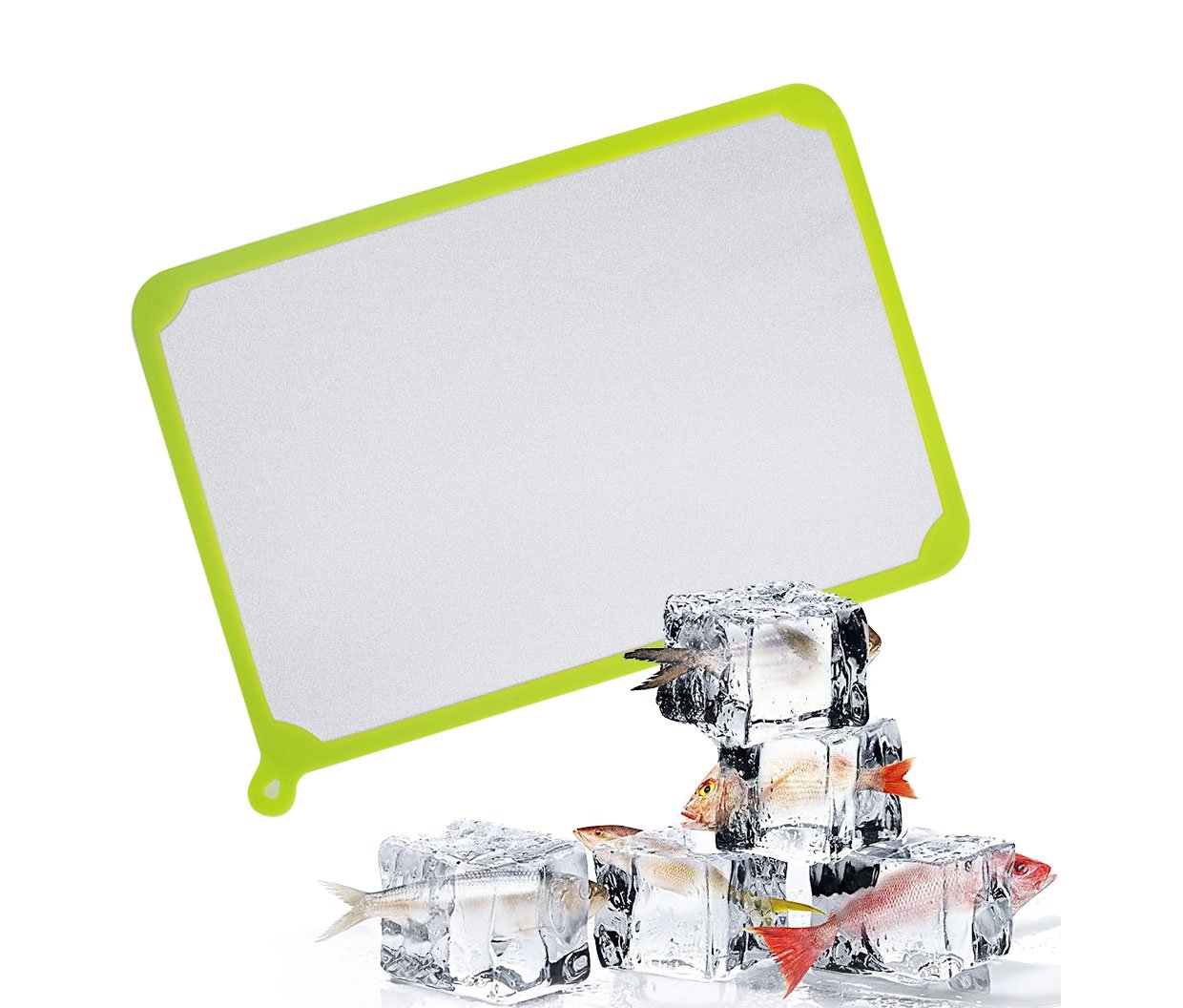 Pevor mágico descongelación bandeja con borde verde de silicona ...