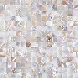KASARO Peel and Stick Mosaic Shell Backsplash Tile