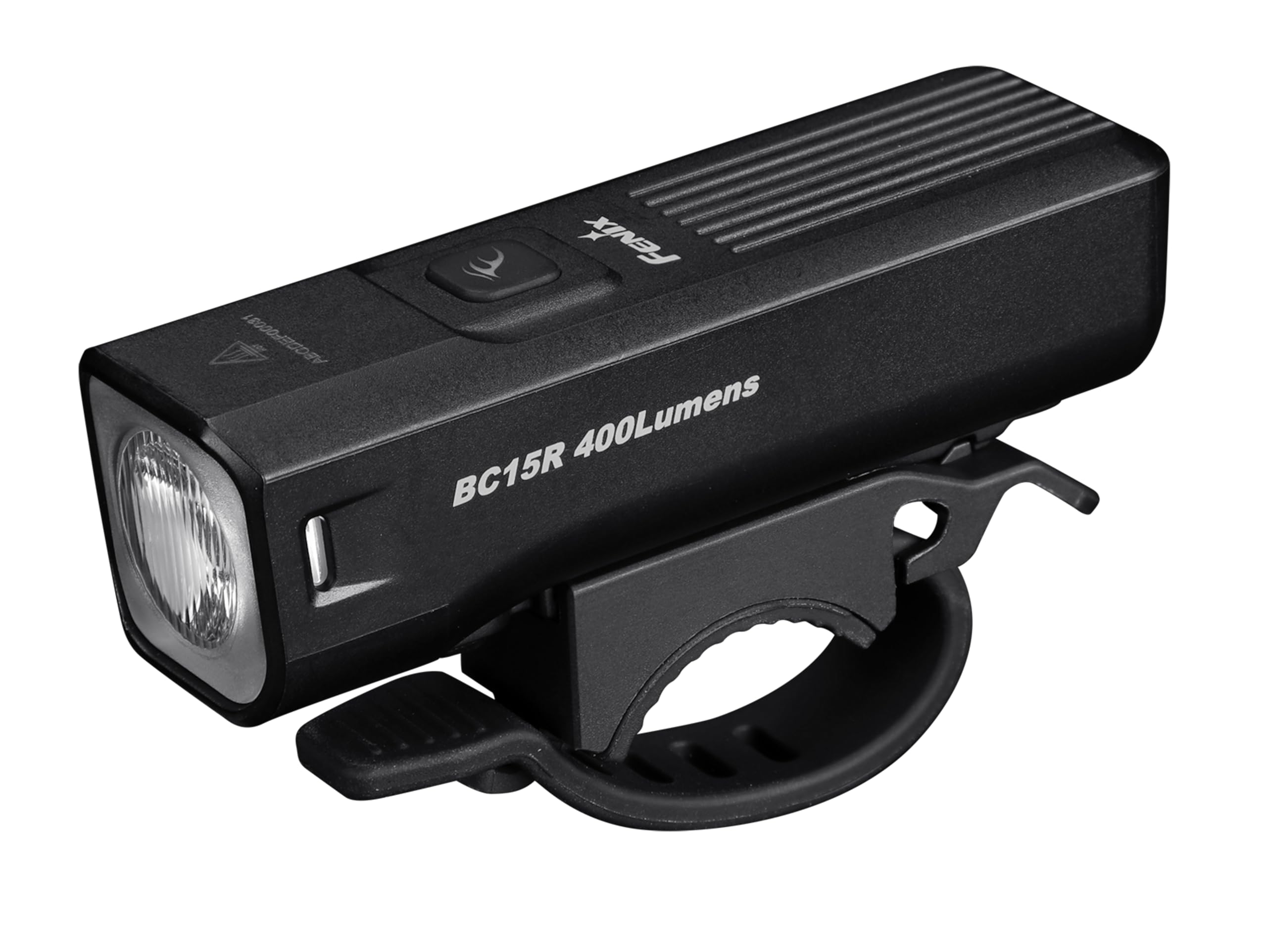 fenix BC15R, Rechargeable Lightweight Urban Commuter Bike Light | 400 Lumens | 78m | 31 Hrs Max | Anti-Glare Cut Off Facula Line for Safer Cycling | Quick Release | 2600mAh | IP66