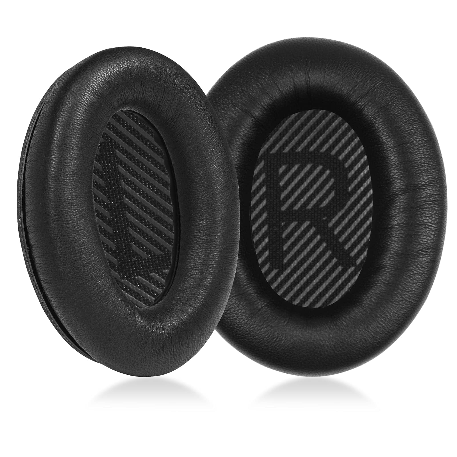 MOLGRIA Lambskin Ear Pads Cushion, Replacement Sheepskin Earpads for Bose Quiet Comfort QC 35 II QC35 QC35ii QC15 QC25 QC2 AE2 SoundLink SoundTrue Headphones(Black)