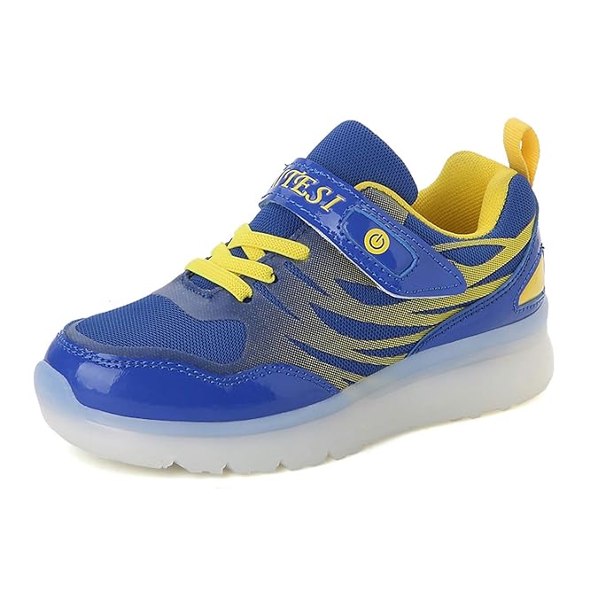 Kinderschuhe mit LED USB Aufladen Licht Sportschuhe Sneakers Laufschuhe Turnschuhe Trainers Blinkschuhe LED Schuhe Für Mädche