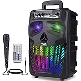 E I F E R Cool Skull Bluetooth Speakers, Portable Wireless Speaker, Compatible with Smartphones and Tablets, Suit for Home Garden Party