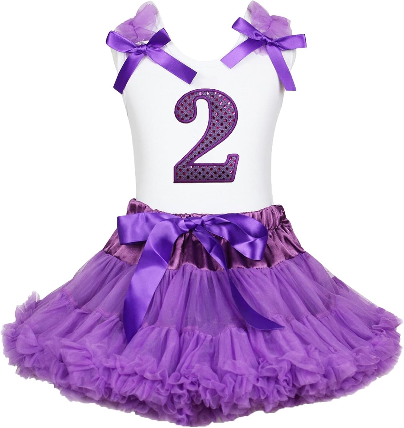 purple sequin outfit