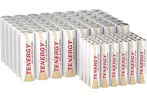 Tenergy Combo 48xAA 24xAAA 1.5V Alkaline Batteries, High Performance AA/AAA Non-Rechargeable Battery for Clocks, Remotes, Toys & Electronic Devices, Household Batteries