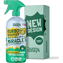 Amazon.com: Sunny & Honey Pet Stain & Odor Miracle - Limpiador ...