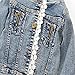Artfasion Kids/Girls Jean Jacket Toddler Spring Denim Jacket Lace Outwear Cowboy Overcoat(9-10Y)