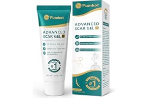 PUMKOT Scar Cream Silicone Scar Gel, Powerful Scar Removal Cream for Old & New Scars, Helps Reduce Surgical Scars, Acne, Burn, Keloids & Stretch Marks, 1.76 oz (50g)
