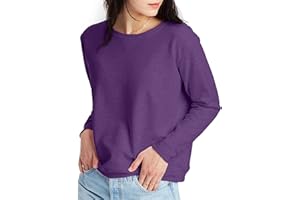 Hanes womens Crewneck Sweatshirt, Ecosmart Fleece Pullover With V-notch, Sweatshirt for Women