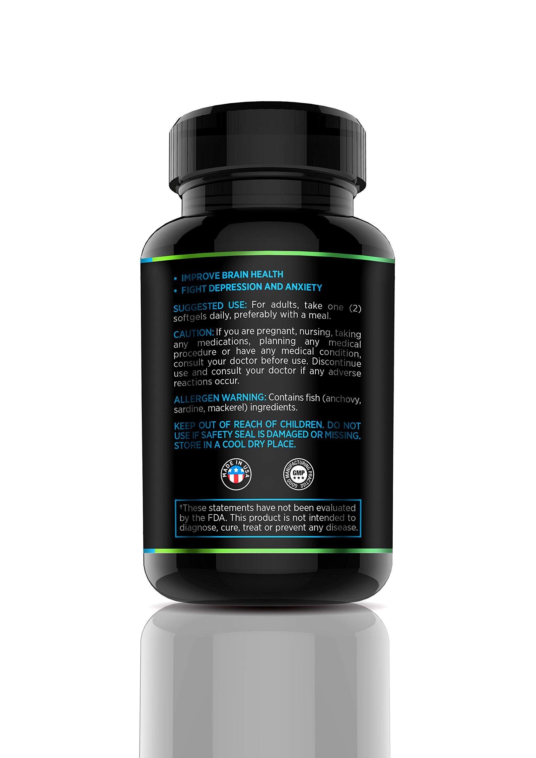 Omega 3 Fish Oil | Deep Ocean Sourced Wild Fish Oil Ultra Pure EPA DHA | 90 Capsules Burpless Lemon Flavor - ZEN NUTRITION