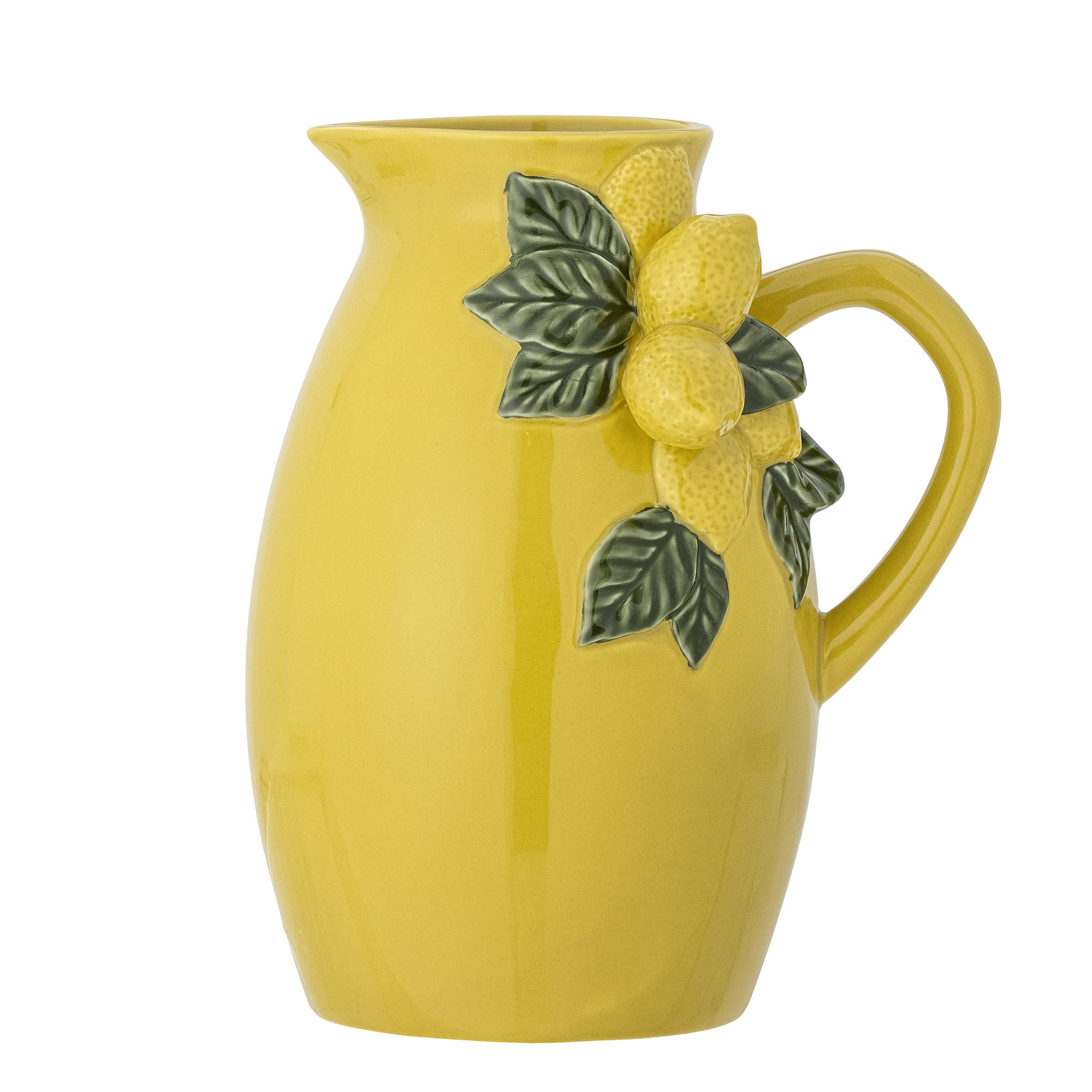 Bloomingville Lime Jug Yellow Stoneware