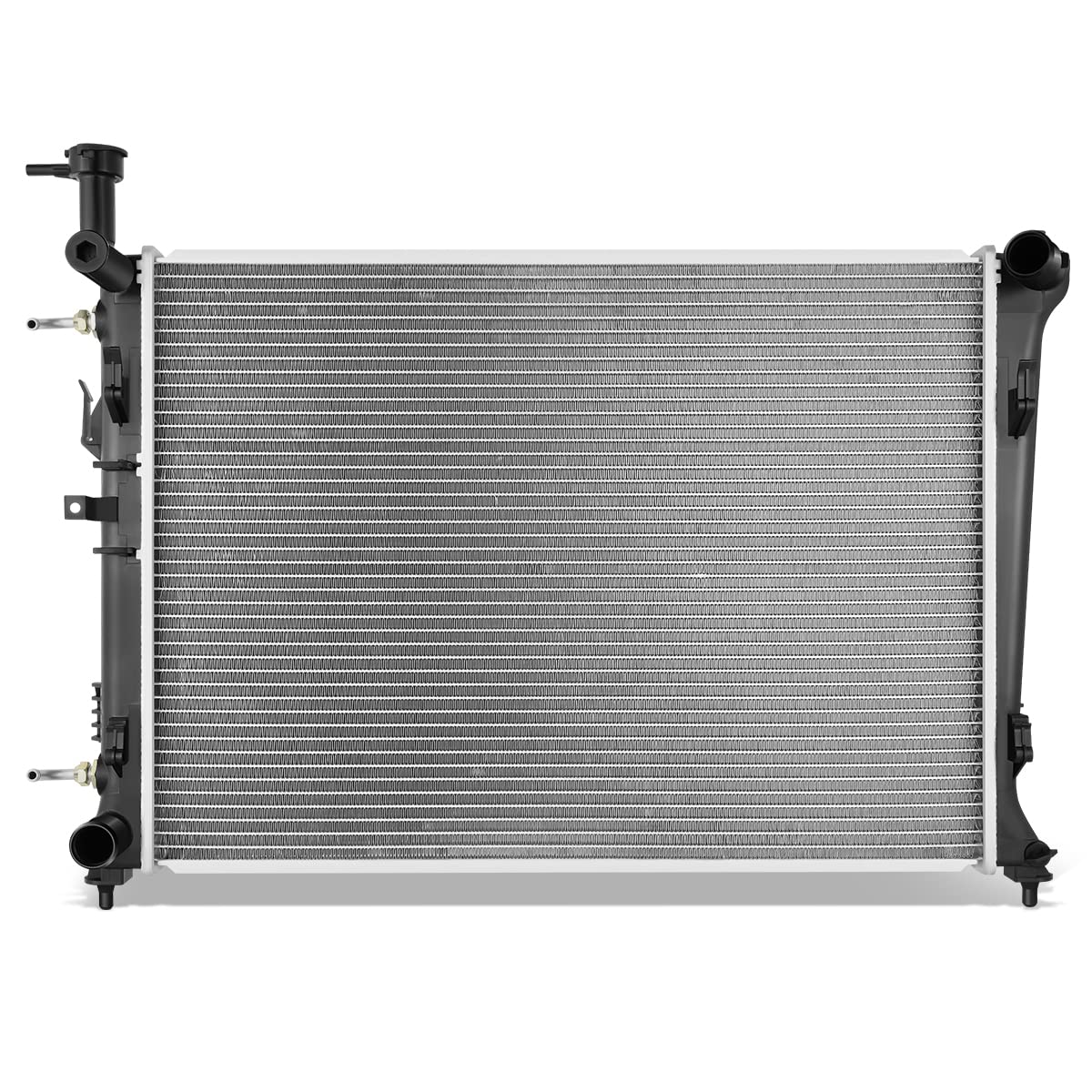 DNA Motoring OEM-RA-13132 1-Row Aluminum Core Radiator Compatible with 10-13 Kia Forte/Forte Koup,23-5/8″ W X 17-1/2″ H 5/8″ D,23-5/8″ W X 17-1/2″ H 5/8″ D