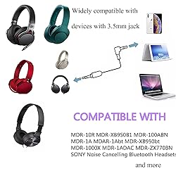 Tobysome WH1000XM3 Headphone Cable Replacement Aux
