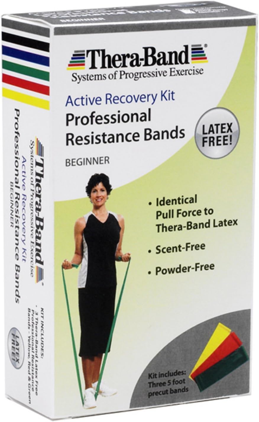 TheraBand 1.5m Light Multi Pack Exercise Band Amazon.co.uk Sports