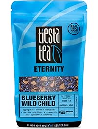 Blueberry Hibiscus Fruit Tea | BLUEBERRY WILD CHILD 1.8 Ounce Pouch by TIESTA TEA | Caffeine Free | Loose Leaf Herbal Tea Eternity Blend | Non-GMO