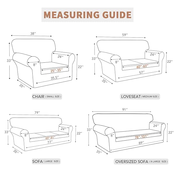 EASY-GOING 100% WATERPROOF COUCH COVER, DUAL SOFA STRETCH JACQUARD SLIPCOVER, LEAKPROOF FURNITURE PROTECTOR FOR KIDS, PETS, DOG AND CAT (SOFA, DARK GRAY)