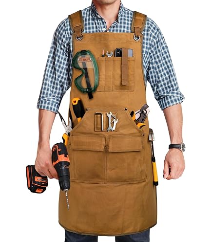Amazon.com: ROCKLER Wood Working Shop Aprons for Men (14 oz