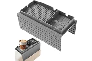 Silicone Couch Arm Tray Multi-Functional Storage Box, Lightweight and Easy to Clean. Anti-Slip Armrest Clip-on Table for Sofa