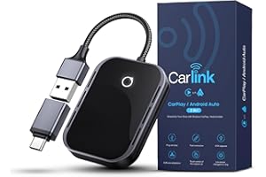 SALTY OFF ROADER Carlink Wireless CarPlay & Android Auto Adapter for iPhone & Android - USB-C, No Latency, Seamless Multi-User Connection (iOS 10+, Bluetooth Car Stereo Support)