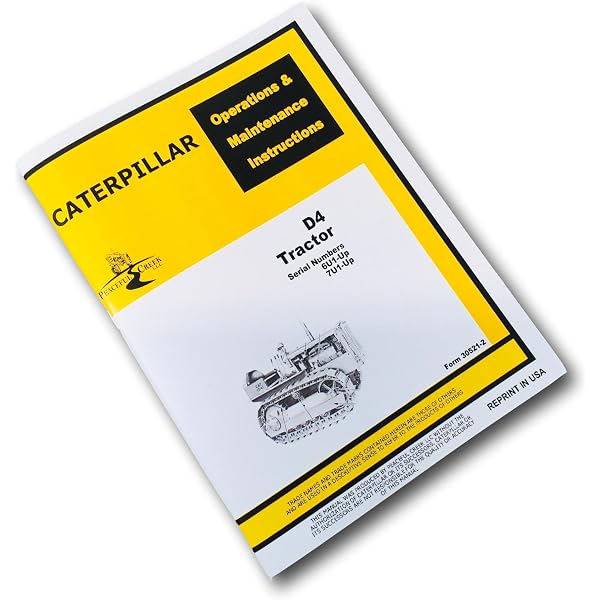 Factory Oem Manual Reproduction Service Manual For Caterpillar D4 
