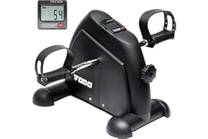 TODO Mini Exercise Bike Pedal Exerciser with LCD Monitor for Leg and Arm Recovery