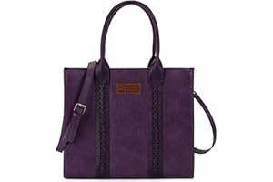 Wrangler Purse for Women Large Work Tote Bags with Strap Vintage Top-Handle Handbags