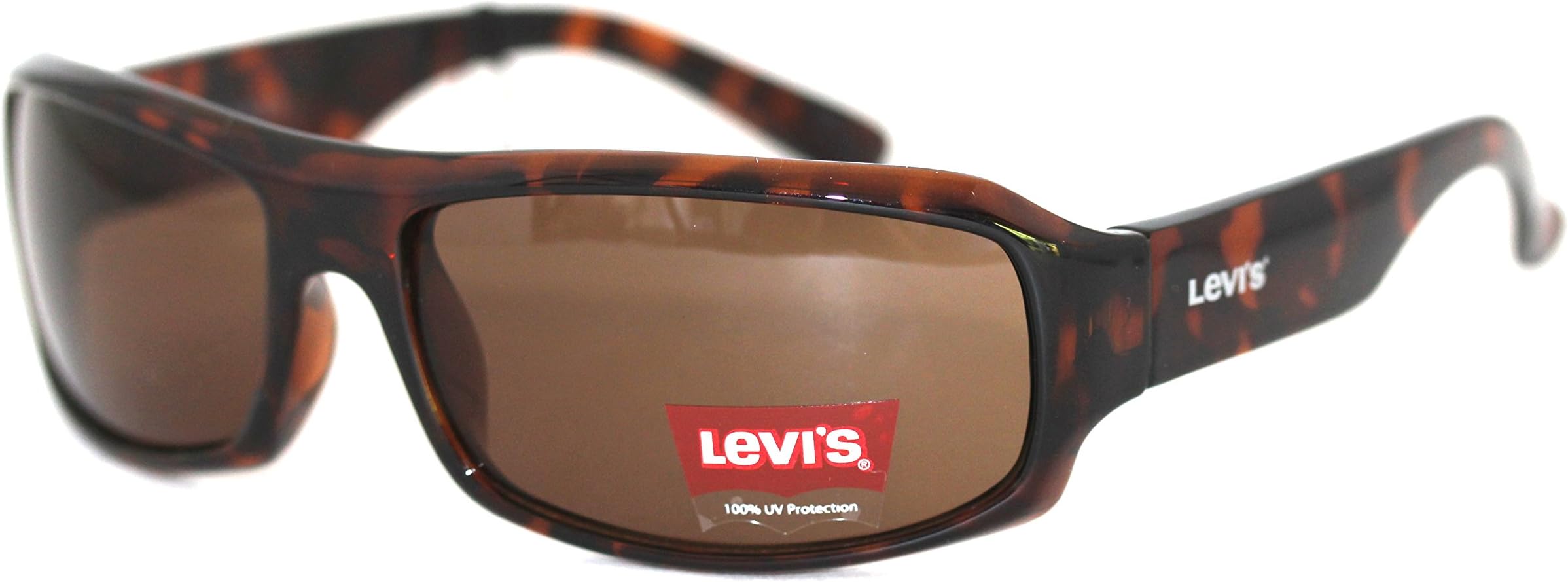 Levi Sunglass Plastic Wrap Dark Demi Tortoise 132-01